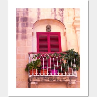 Balcony, Mdina, Malta Posters and Art